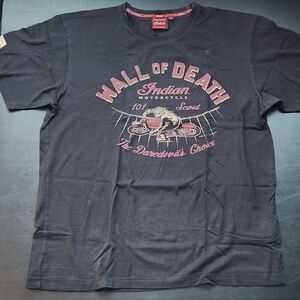 Genuine Indian Motorcycle  101 Scout Wall of Death T-Shirt 2XL